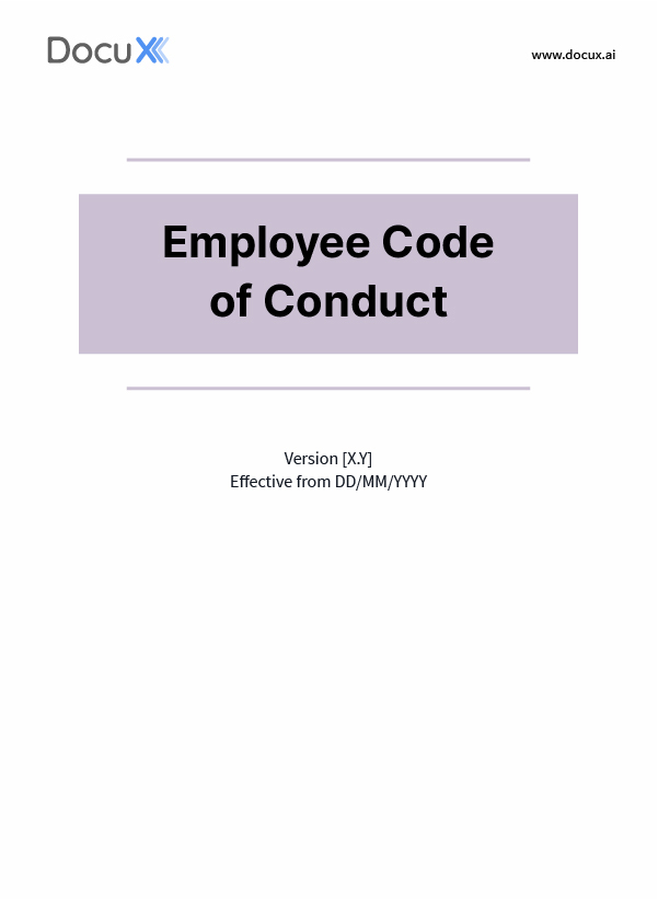 Employee Code of Conduct