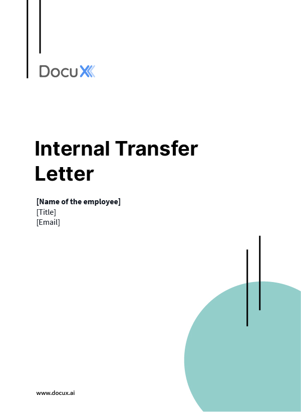 Internal Transfer Letter