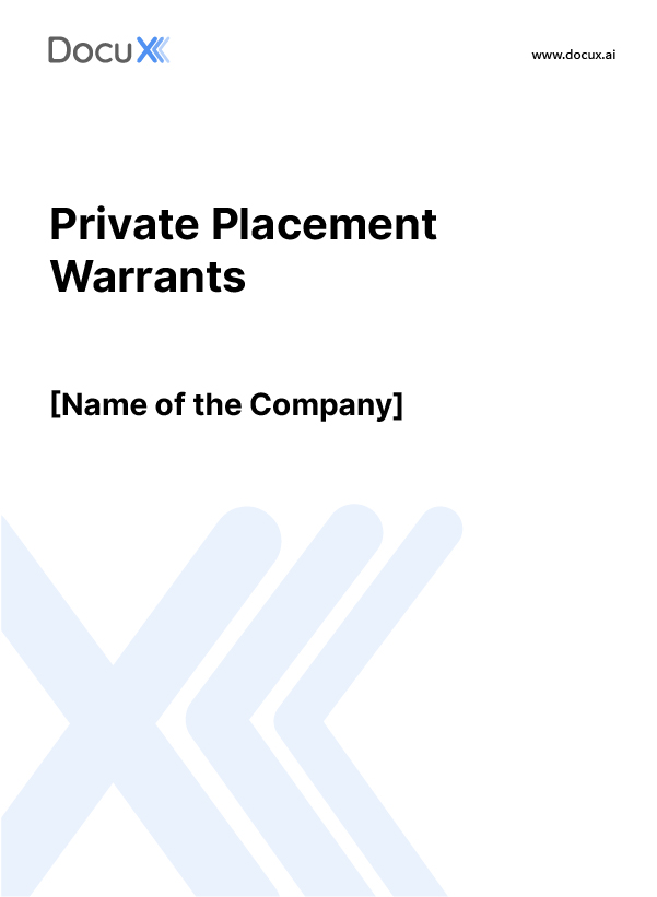 Private Placement Warrants