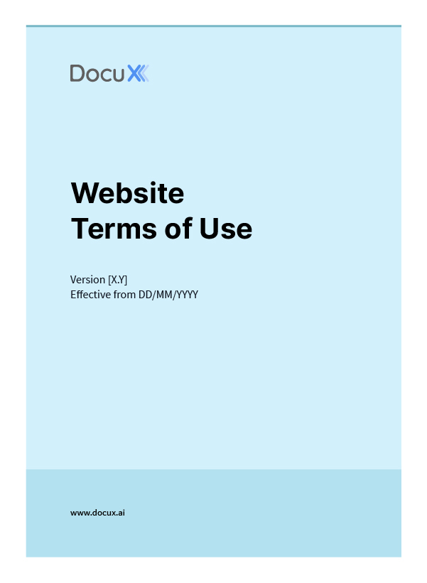 Terms of Use - Website