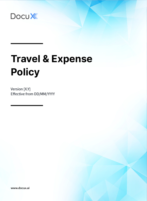 Travel & Expense Policy